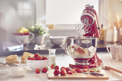 KitchenAid Artisan Series 5 Quart Tilt Head Stand Mixer, Metal, KSM150PS, Empire Red